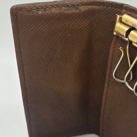 LOUIS VUITTON MONOGRAM 4-RING KEY HOLDER WALLET – TRI-FOLD – MADE IN FRANCE - Picture 7 of 10